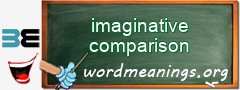 WordMeaning blackboard for imaginative comparison